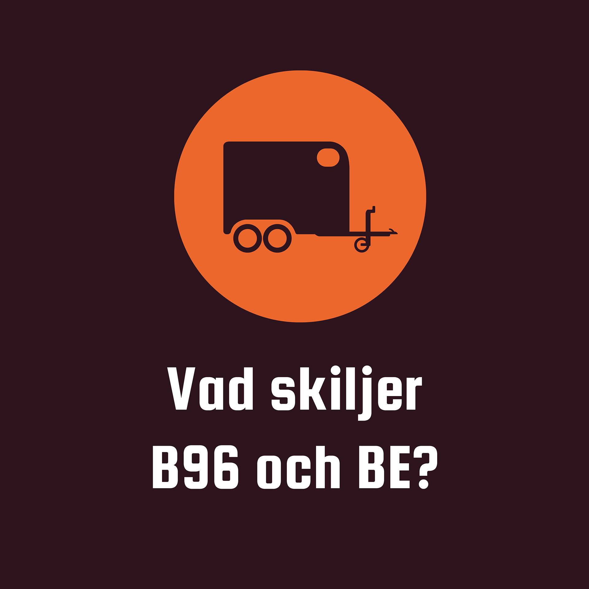 Skillnaden mellan B96 och BE – vilken släputbildning passar dig?
